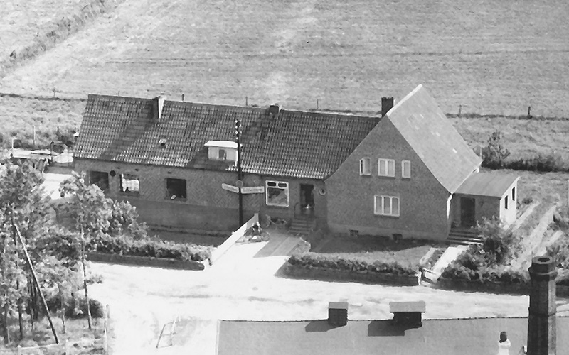 Hoppe Fleischwaren Luftaufnahme 1949