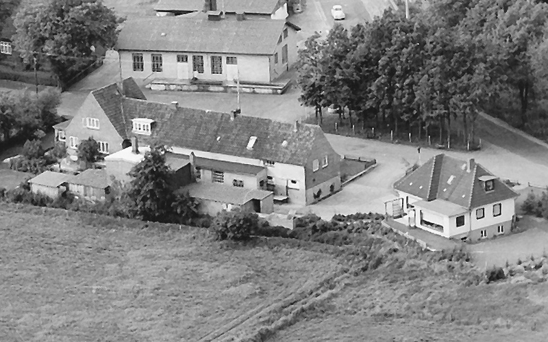 Hoppe Fleischwaren 60er Jahre Luftaufnahme