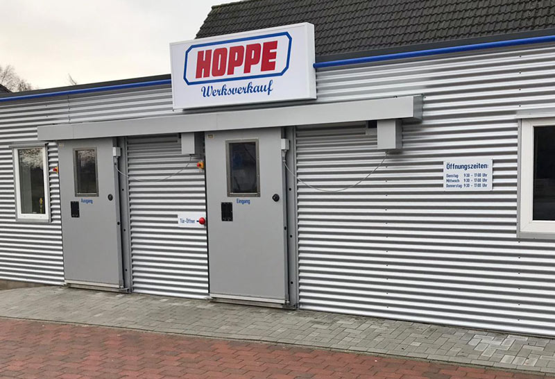 Außenaufnahme Hoppe Werksverkauf Eggebek